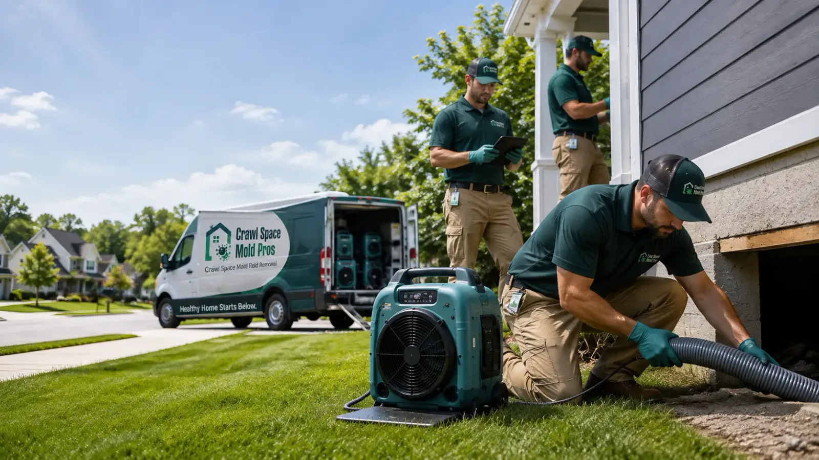 Crawl Space Mold Removal in Warren, OR